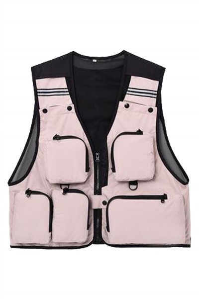 SKV011 custom zipper vest jacket design outdoor fishing vest director outdoor vest photographer vest jacket vest jacket center detail view-2